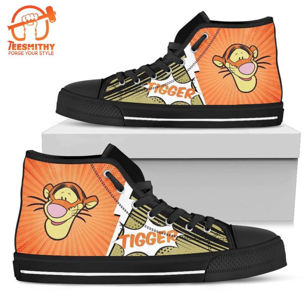 Tigger Sneakers Winnie The Pooh Friend High Top Shoes Fan