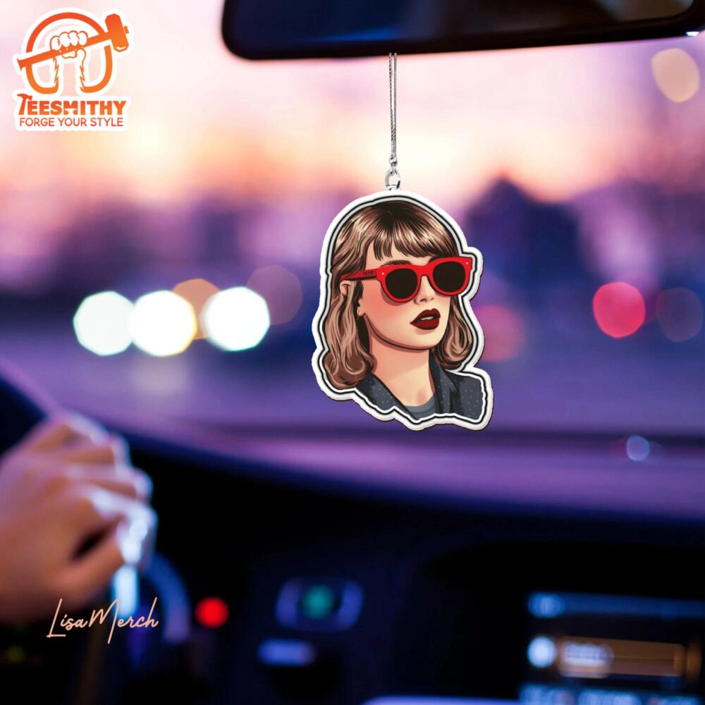 TLSW Taylor Swift Red Sunglasses Ornament