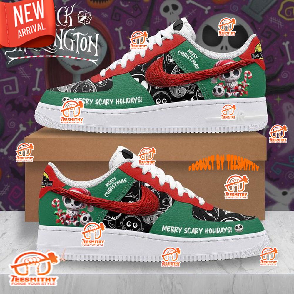 TNBC Merry Scary Holidays Christmas Air Force 1 Shoes