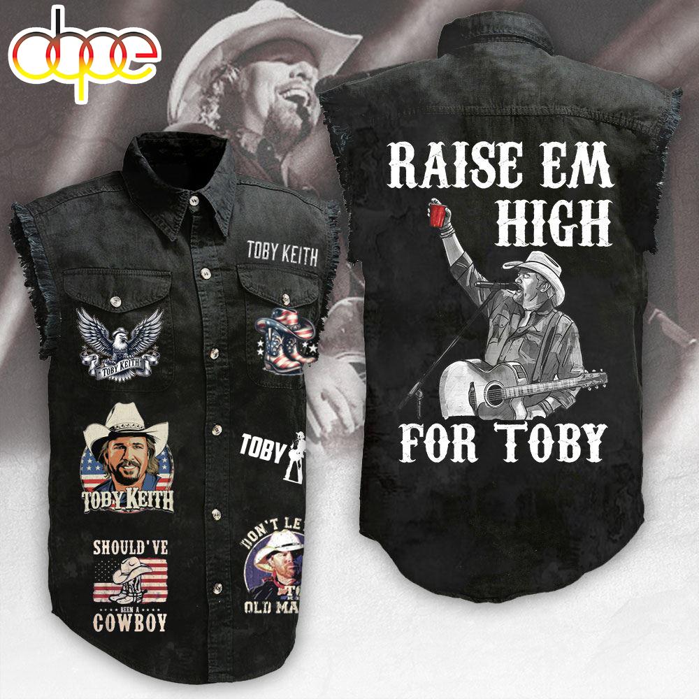 Toby Keith 3D Lightweight Sleeveless Denim Shirt