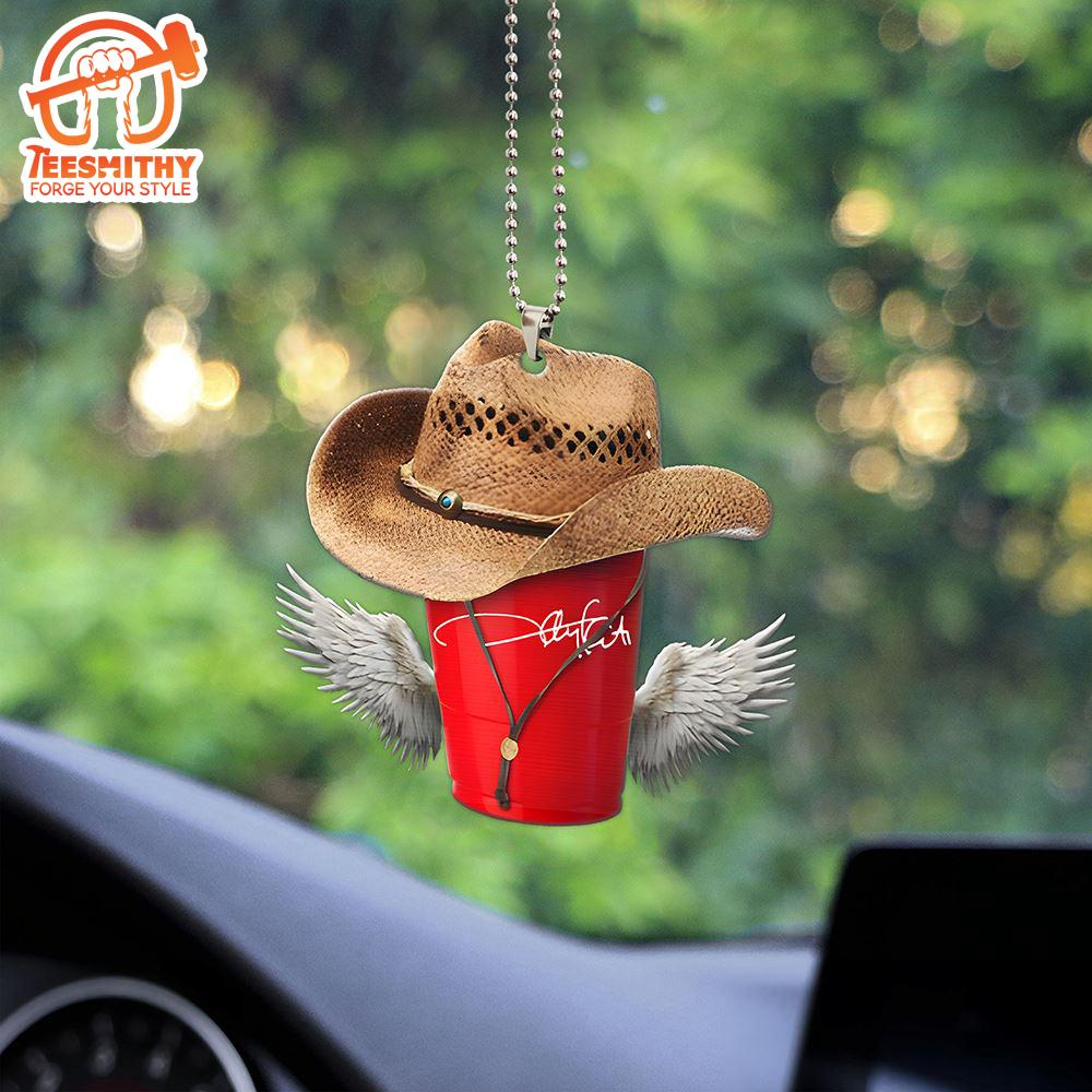 Toby Keith Custom Shape 1-sided Acrylic Car Ornament