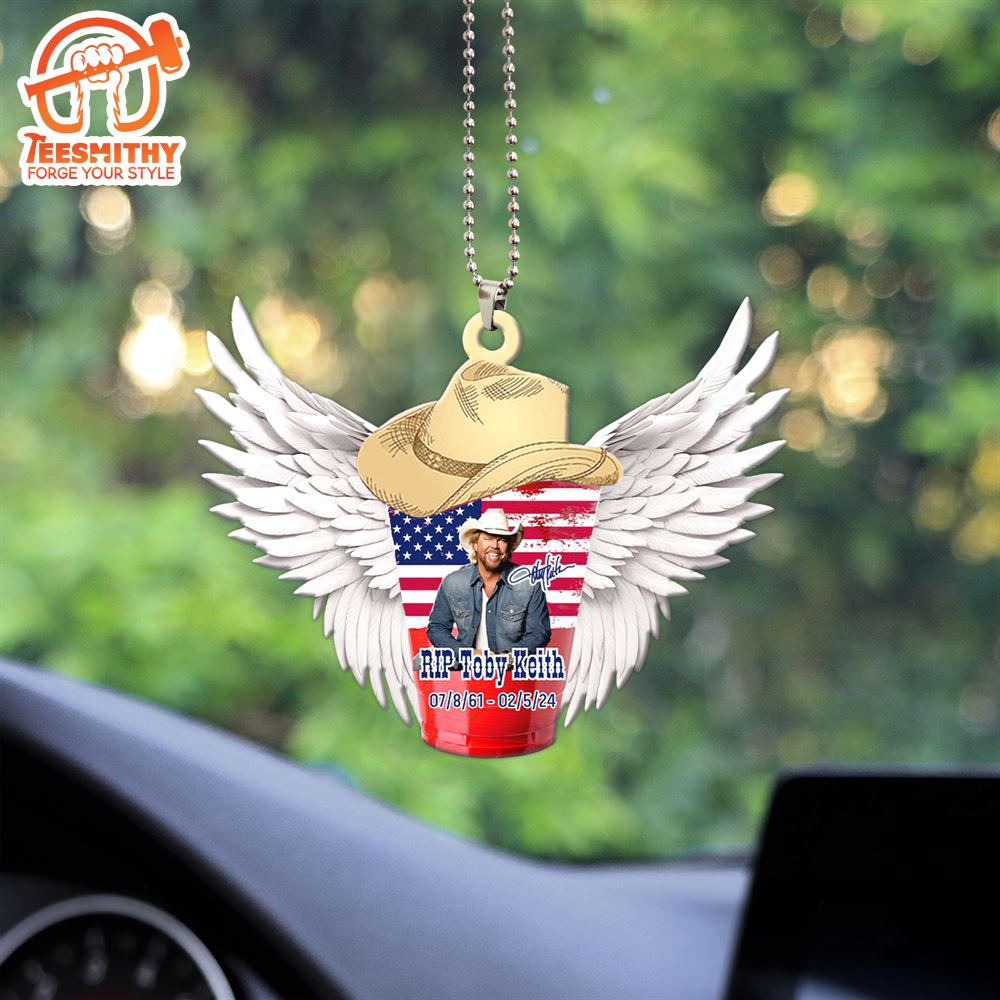 Toby Keith Decor Christmas  Acrylic Car Ornament Gift Xmas