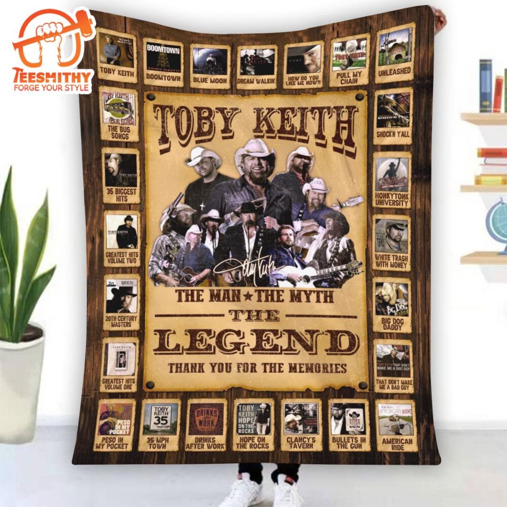 Toby Keith Flannel Blanket Christmas For Fan