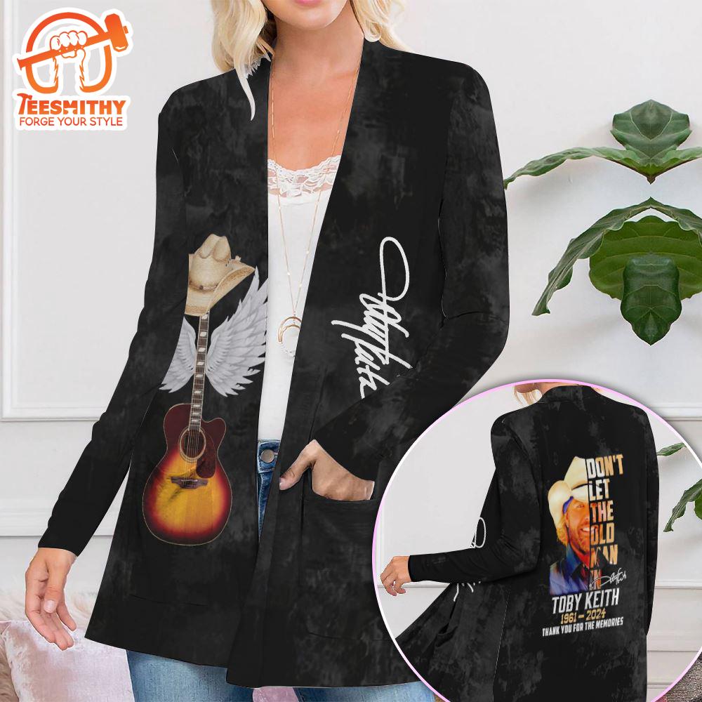 Toby Keith Women’s Patch Pocket Cardigan For Fans