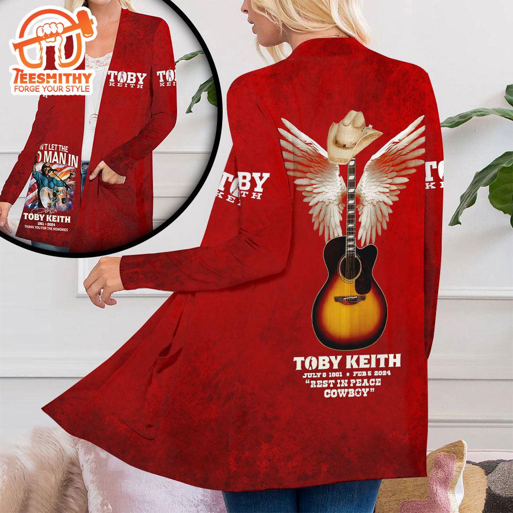 Toby Keith Women’s Patch Pocket Cardigan For Fans