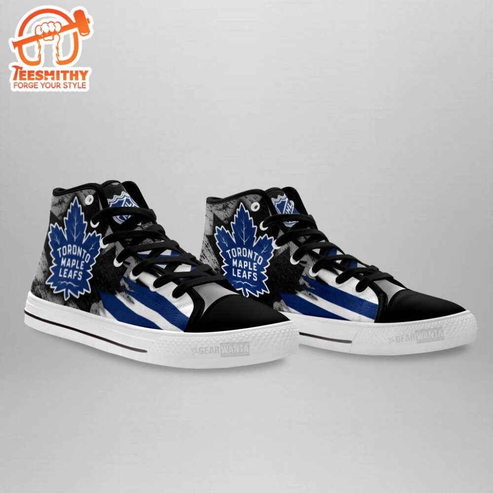 Toronto Maple Leafs High Top Shoes Custom American Flag Sneakers