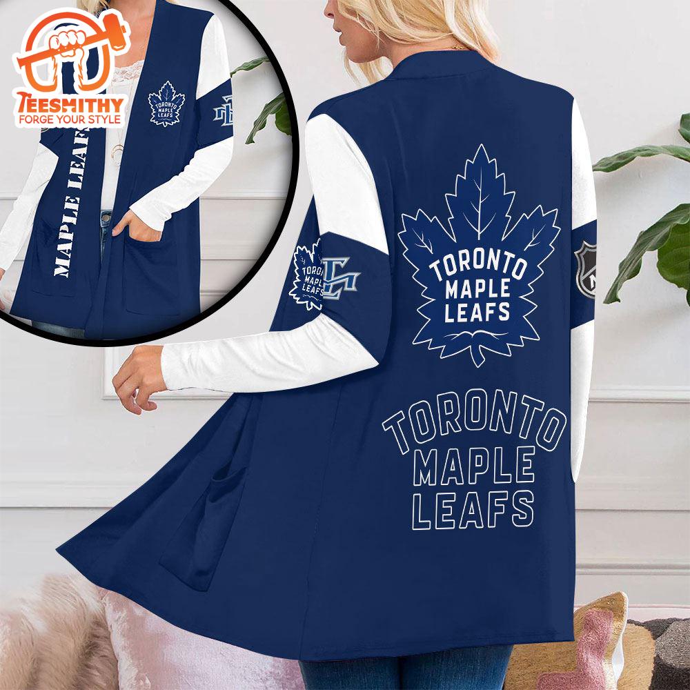 Toronto Maple Leafs Women’s Patch Pocket Cardigan For Fans