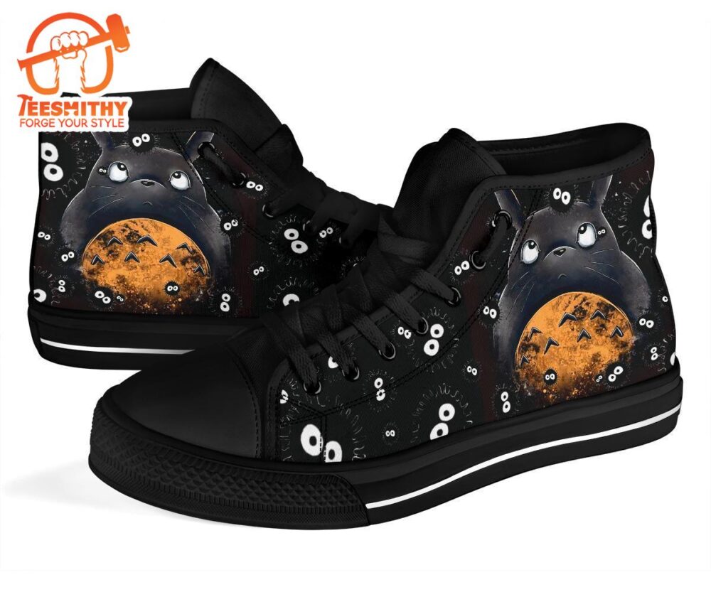 Totoro Sneakers Ghibli Hight Top Shoes Custom Idea