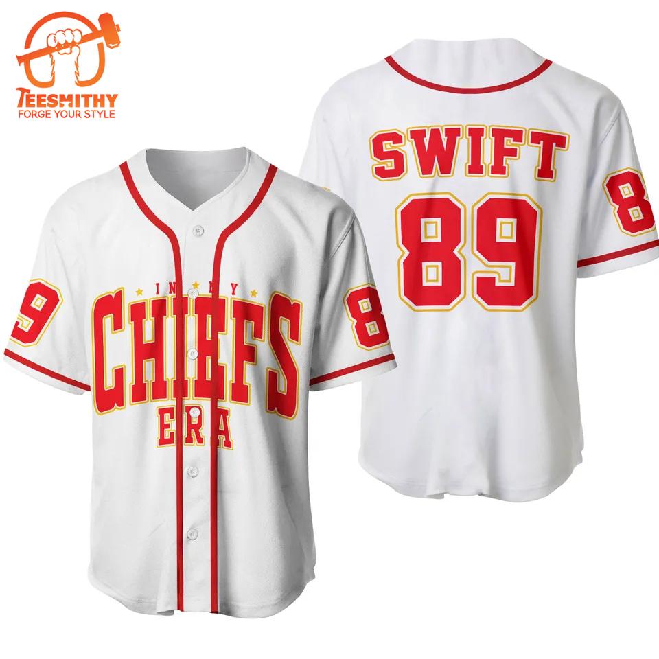 Travis Kelce & Taylor Swift Eras Tour Baseball Jersey