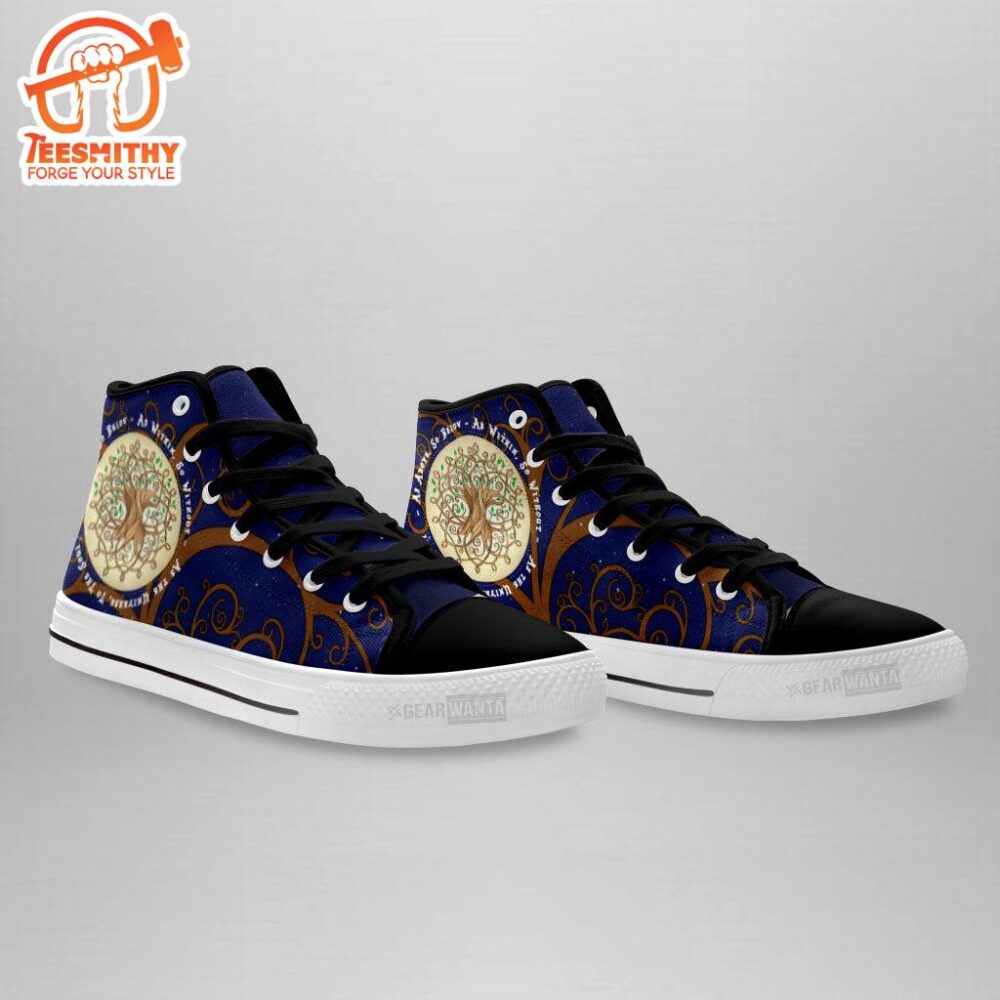 Tree Of Life High Top Shoes Custom