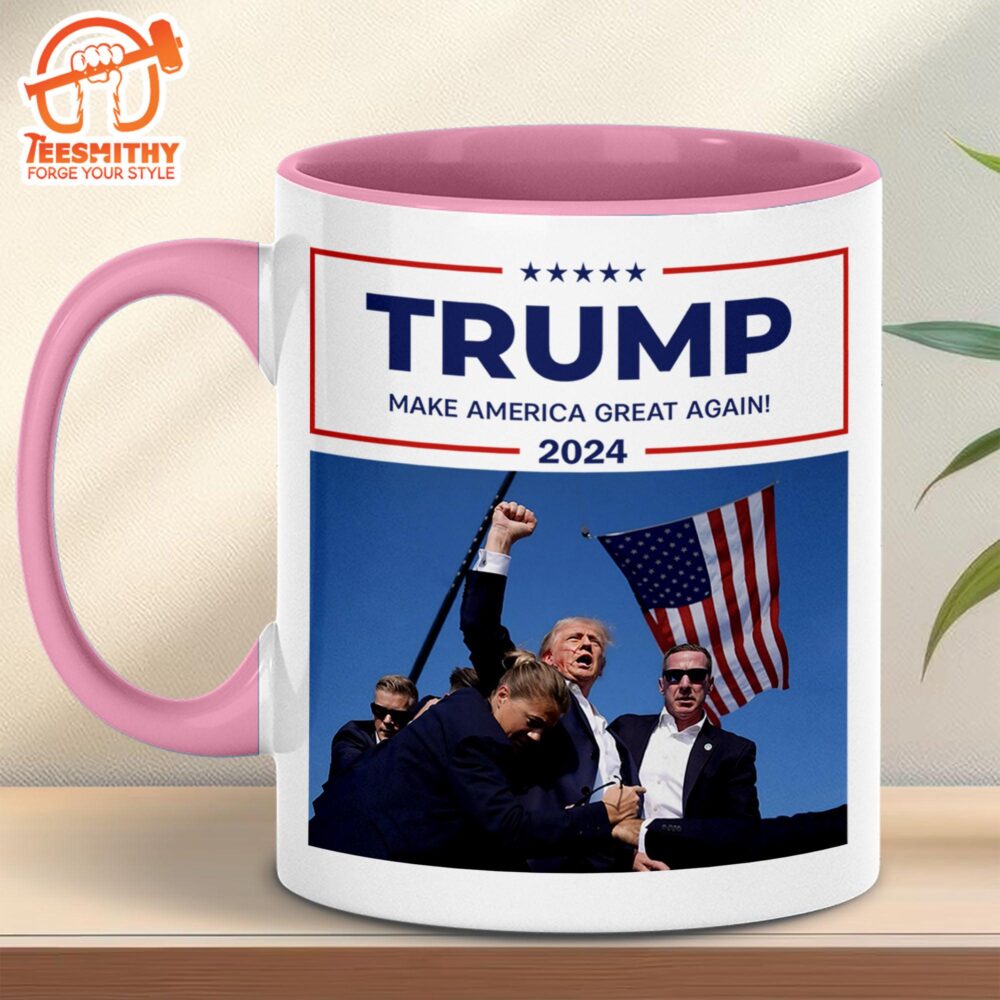 Trump Fight Never Surrender Coffee Mug