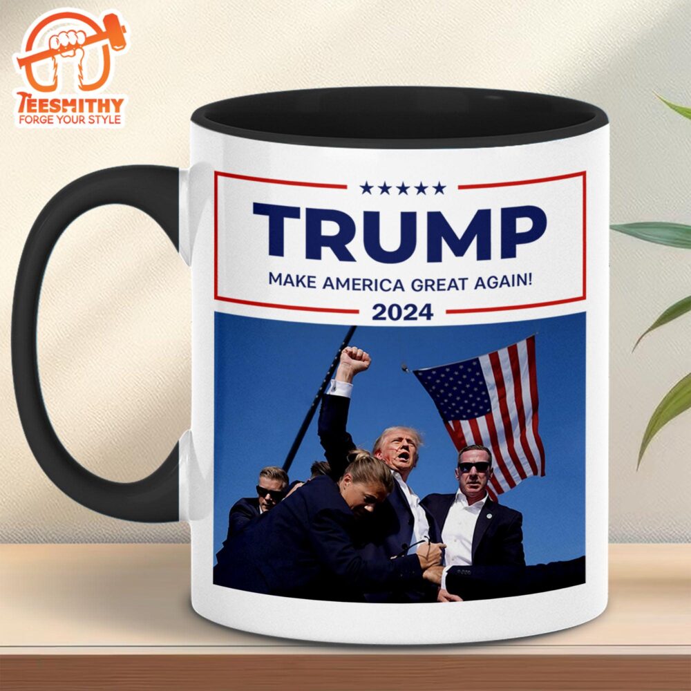 Trump Fight Never Surrender Coffee Mug