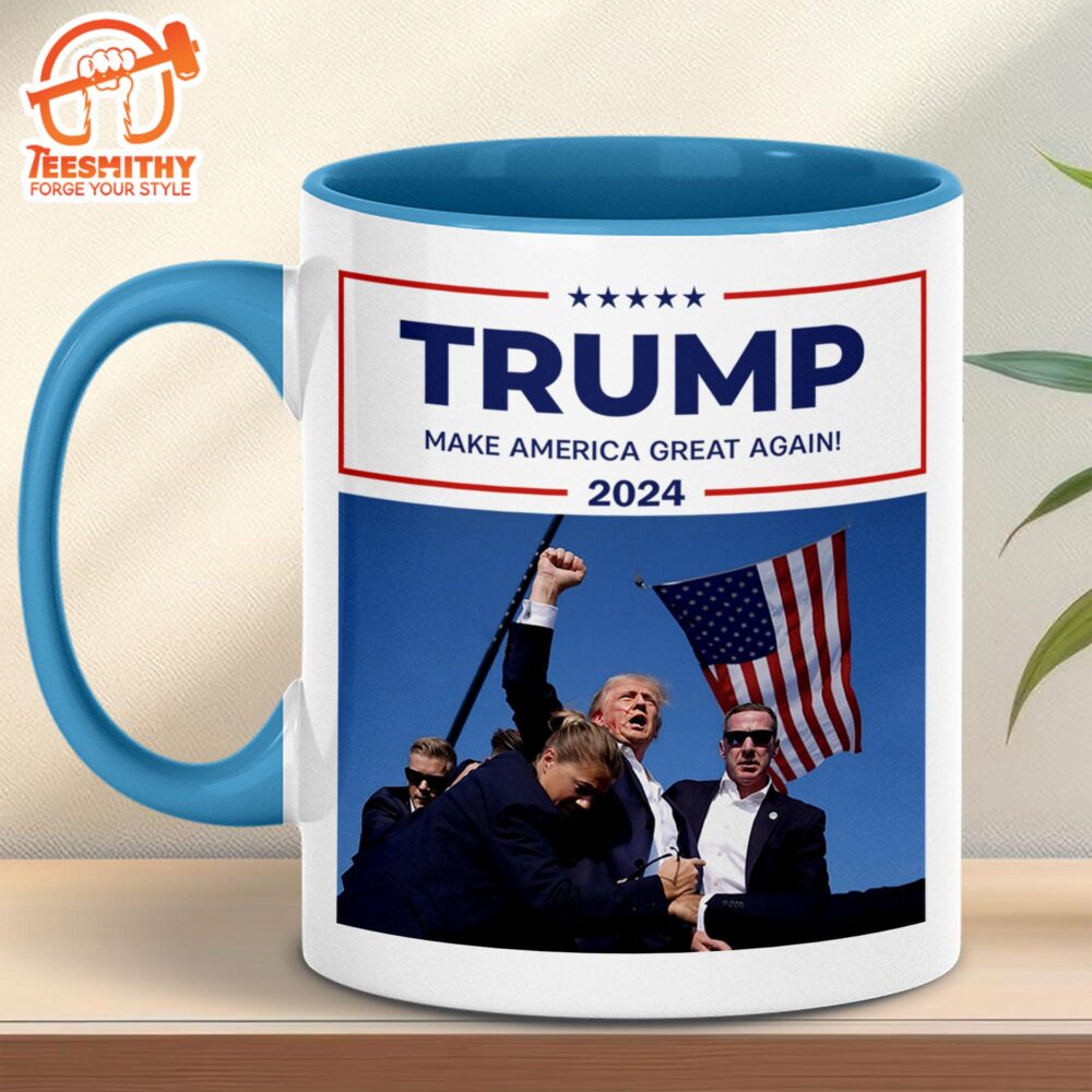 Trump Fight Never Surrender Coffee Mug