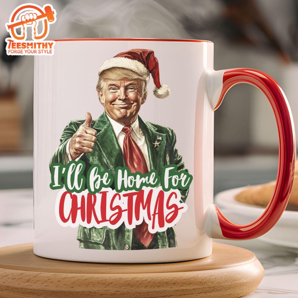 Trump I’ll Be Home For Christmas Mug