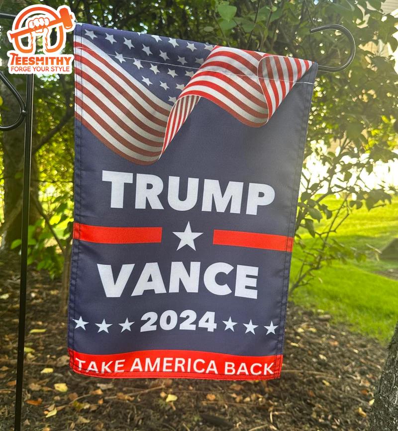 Trump Vance 2024 Flag Republican Flag Trump Supporters Garden Flag