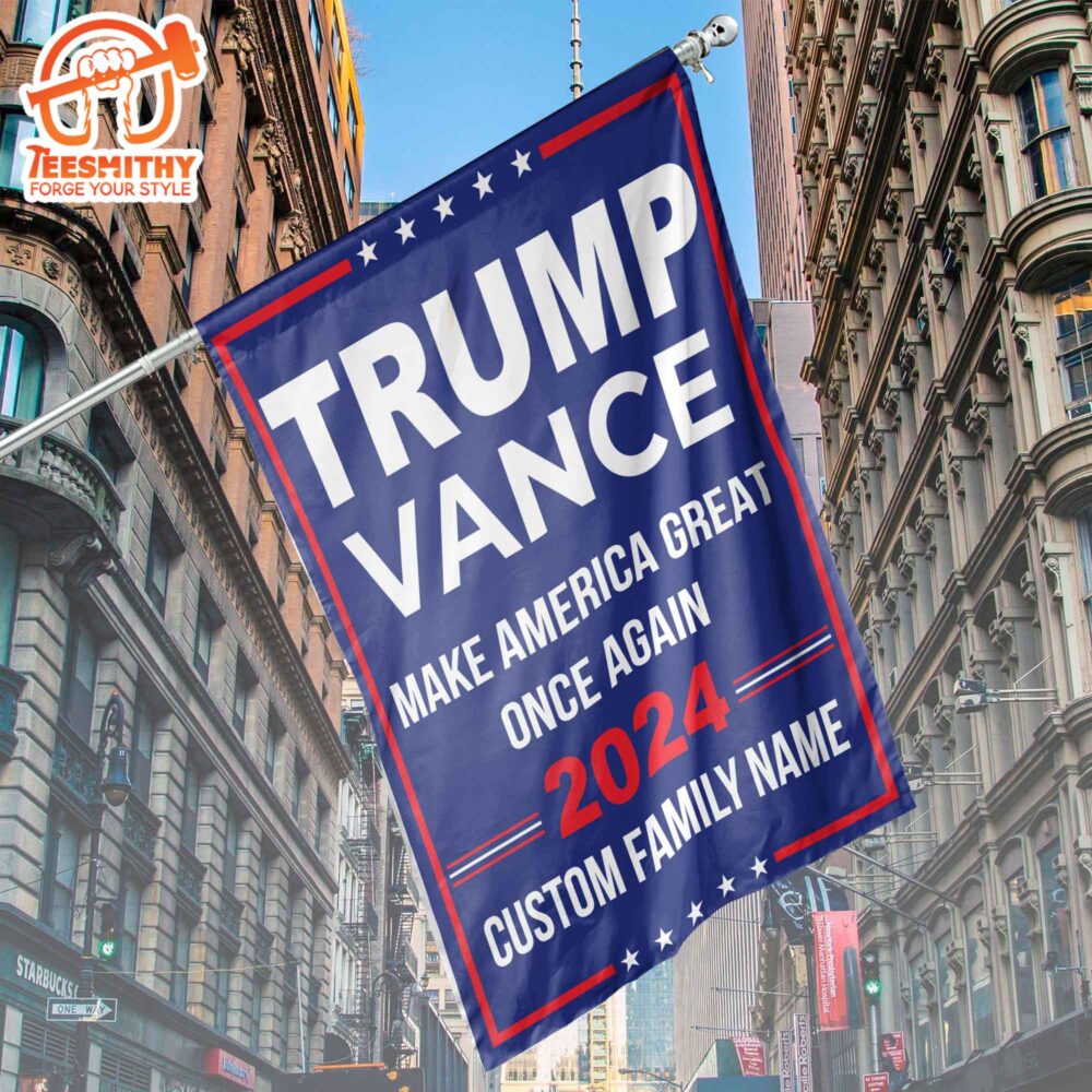 Trump Vance 2024 Make America Great Once Again Flag