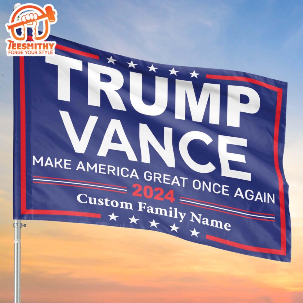 Trump Vance 2024 Make America Great Once Again Flag