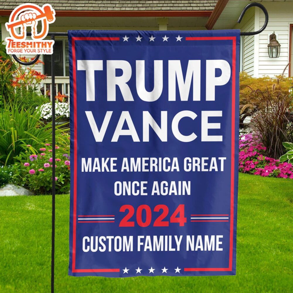 Trump Vance 2024 Make America Great Once Again Flag