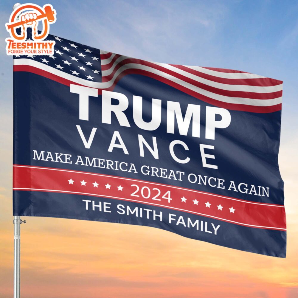 Trump Vance 2024 Make America Great Once Again Garden Flag House Flag