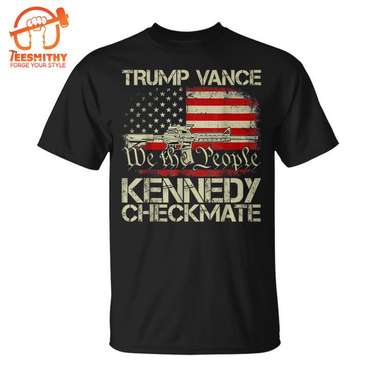 Trump Vance 2024 Trump Vance Kennedy Checkmate T-Shirt