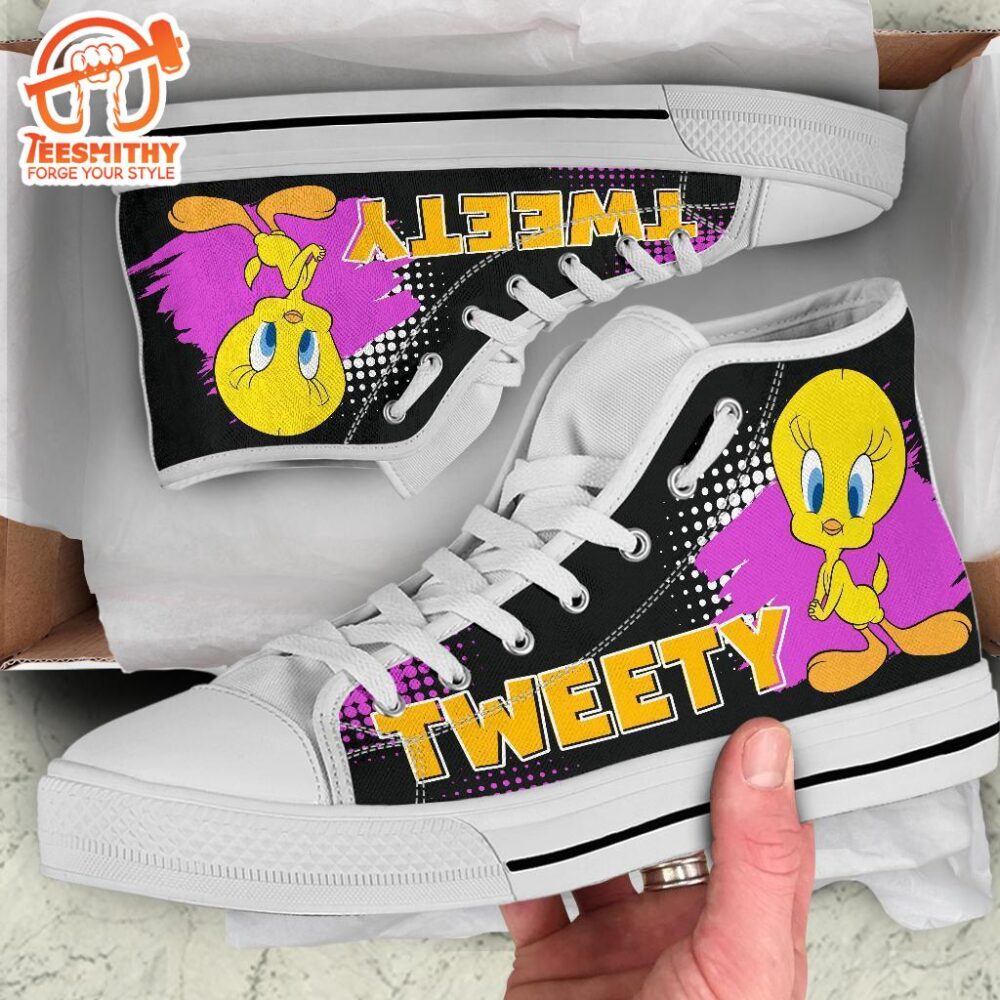 Tweety High Top Shoes Looney Tunes Fan