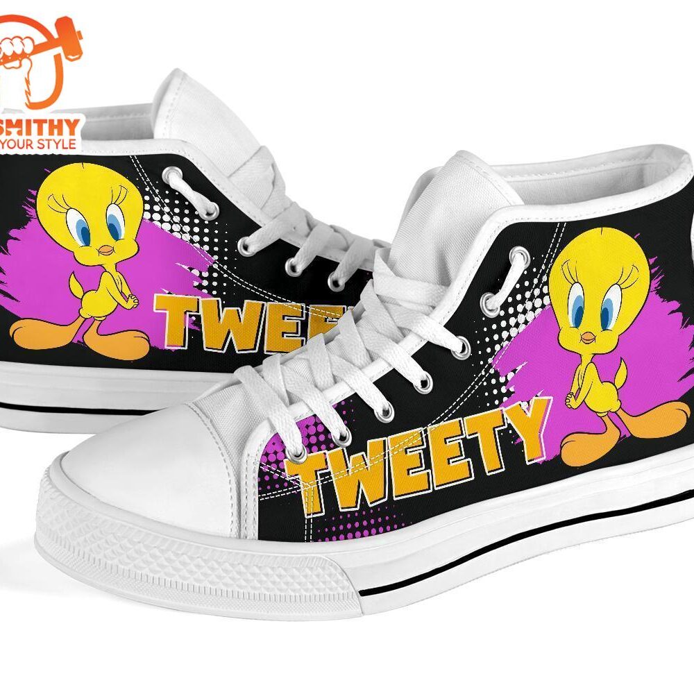 Tweety High Top Shoes Looney Tunes Fan