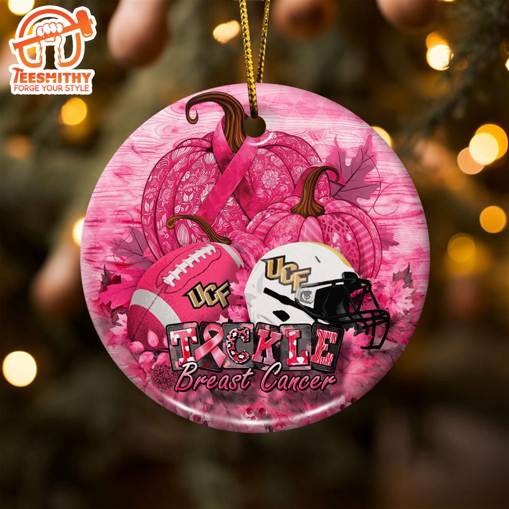 UCF Knights  Breast Cancer And Sport Team Ceramic Ornament – Breast Cancer Ornament