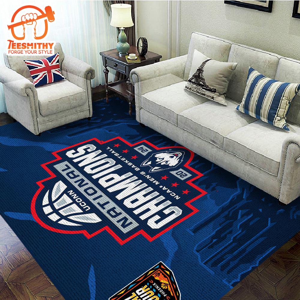 UConn Huskies Men’s Basketball Merry Christmas Custom Rug Carpet