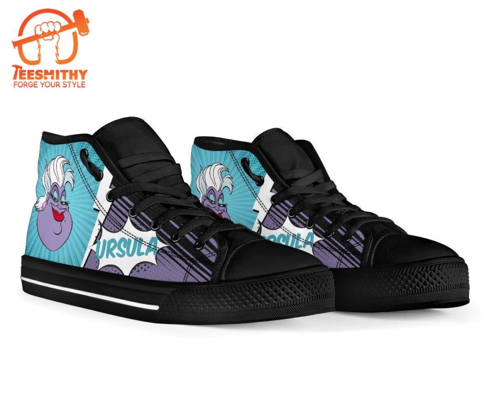 Ursula Sneakers Villain High Top Shoes Gift Idea