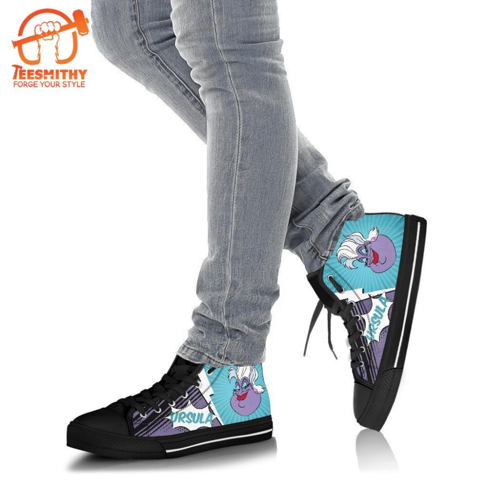 Ursula Sneakers Villain High Top Shoes Gift Idea