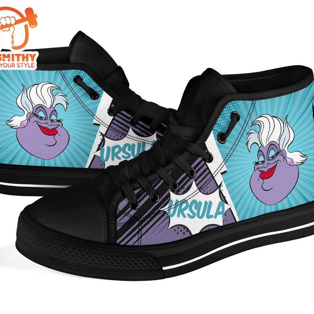 Ursula Sneakers Villain High Top Shoes Gift Idea