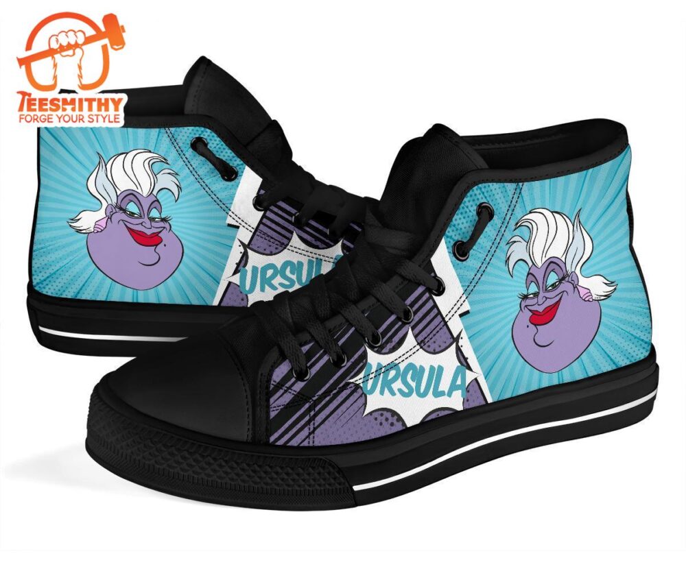 Ursula Sneakers Villain High Top Shoes Gift Idea