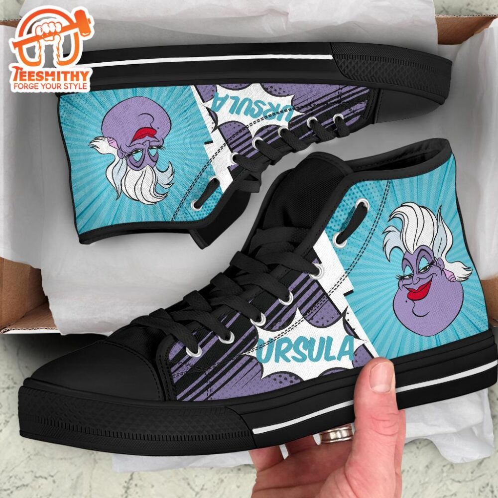 Ursula Sneakers Villain High Top Shoes Gift Idea