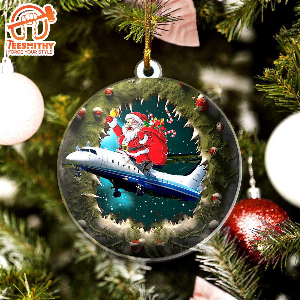 Christmas 2024  US Air Force C-146A Wolfhound Christmas Ceramic Ornament