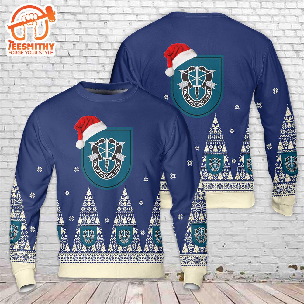 US Army 19th Special Forces Group (19th SFG) Christmas Sweater  Gift Christmas