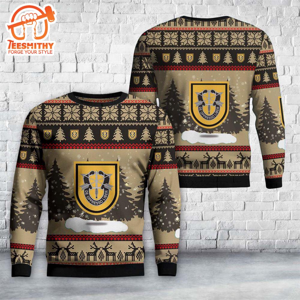 US Army 1st Special Forces Group (1st SFG) Christmas Sweater  Gift Christmas