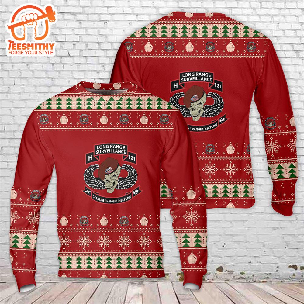 US Army H121 Long Range Surveillance Christmas Sweater 1  Gift Christmas