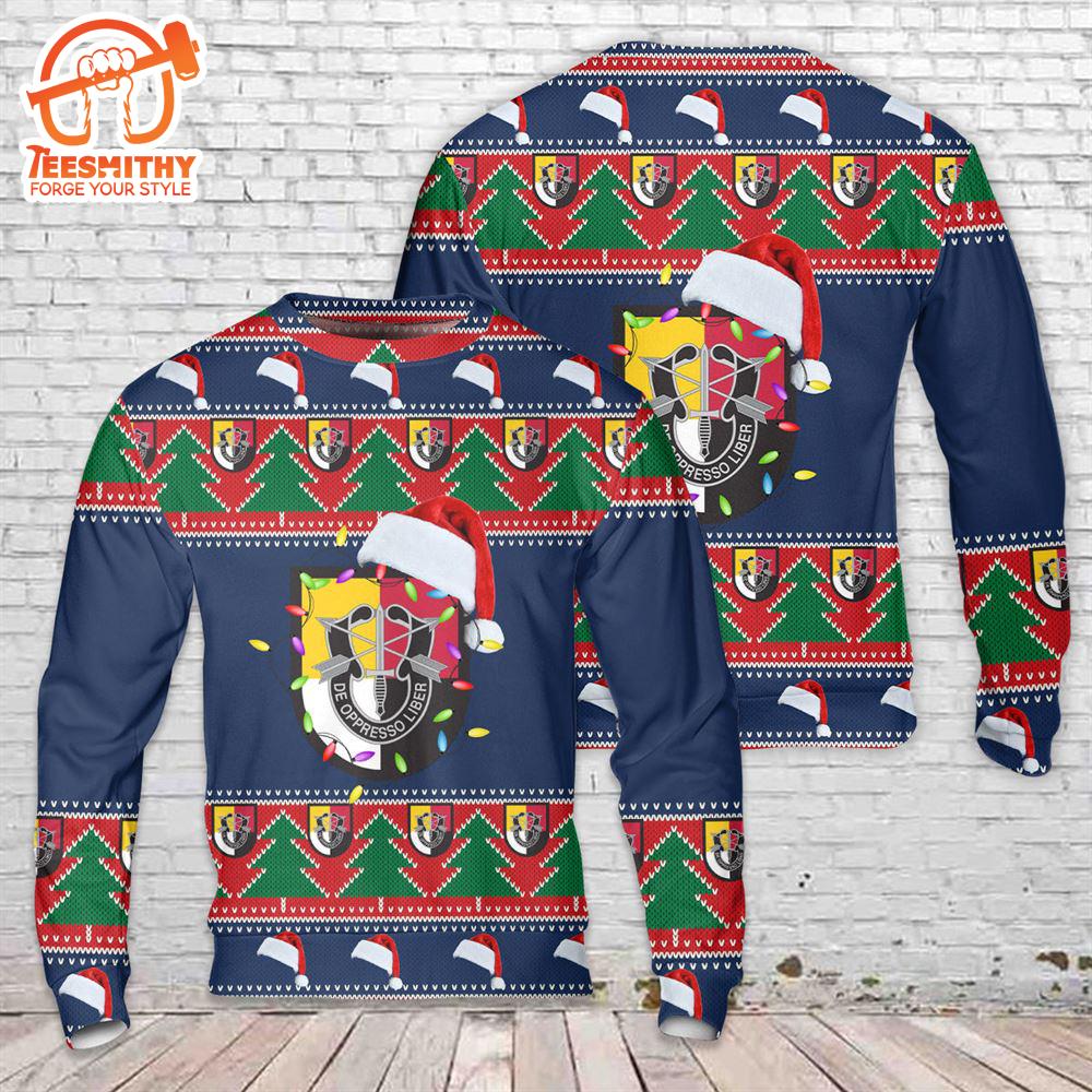 US Army Special Forces 3rd Special Forces Group (Airborne) (3rd SFG(A)) Christmas Sweater  Gift Christmas