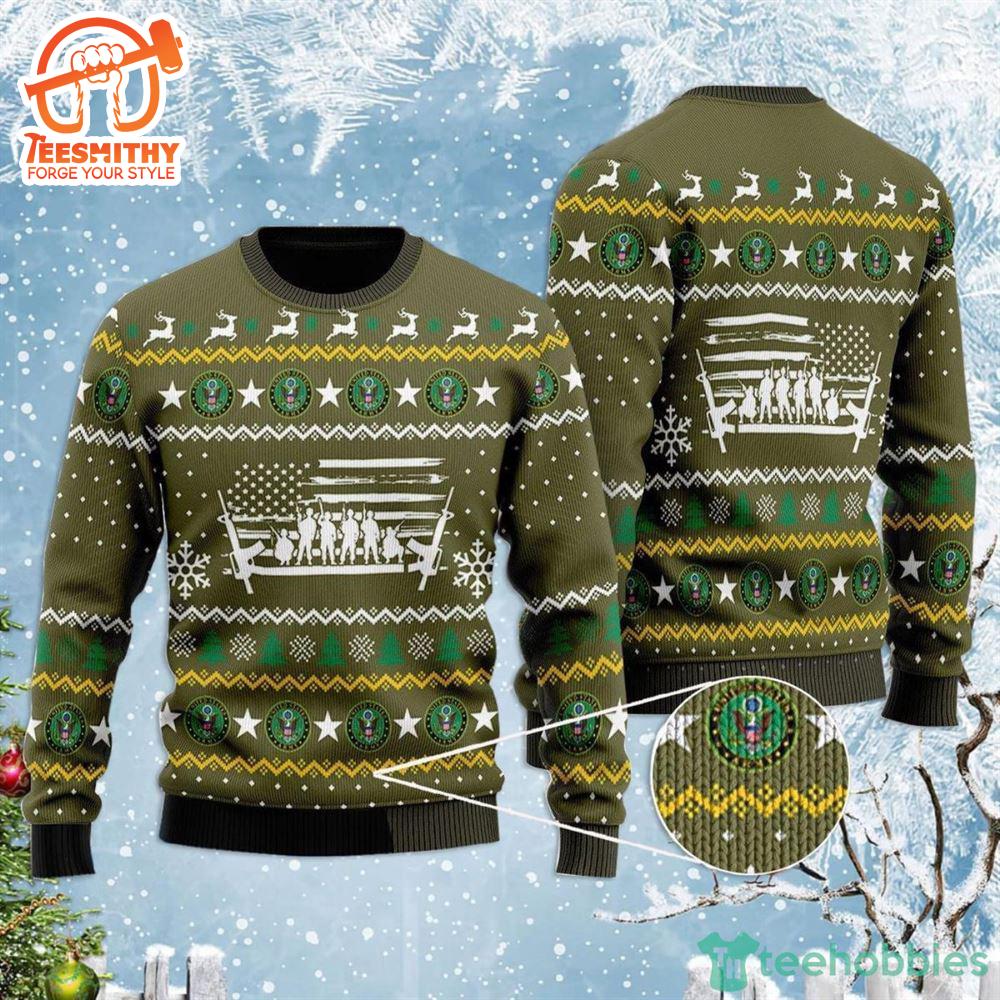 U.S Army Ugly Christmas Sweater – Veteran Sweater