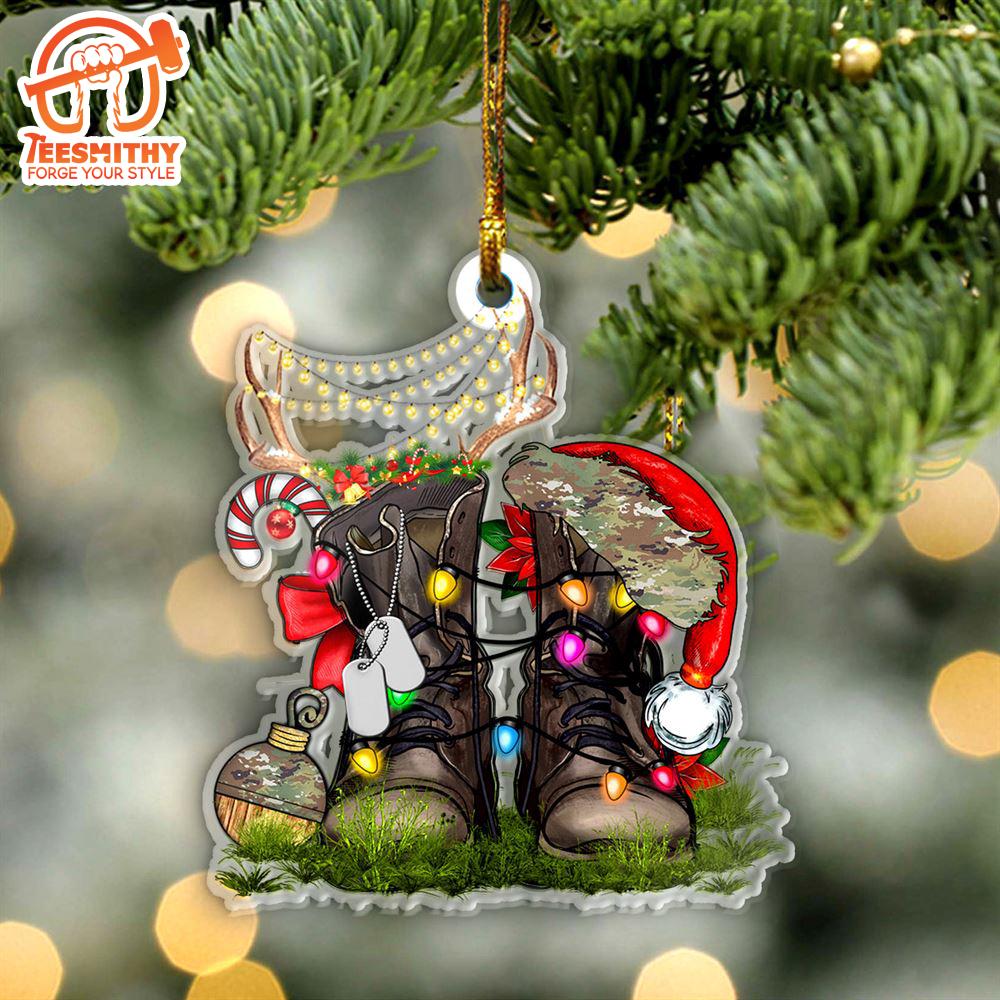 Christmas 2024  US Army Veteran Christmas Ornament