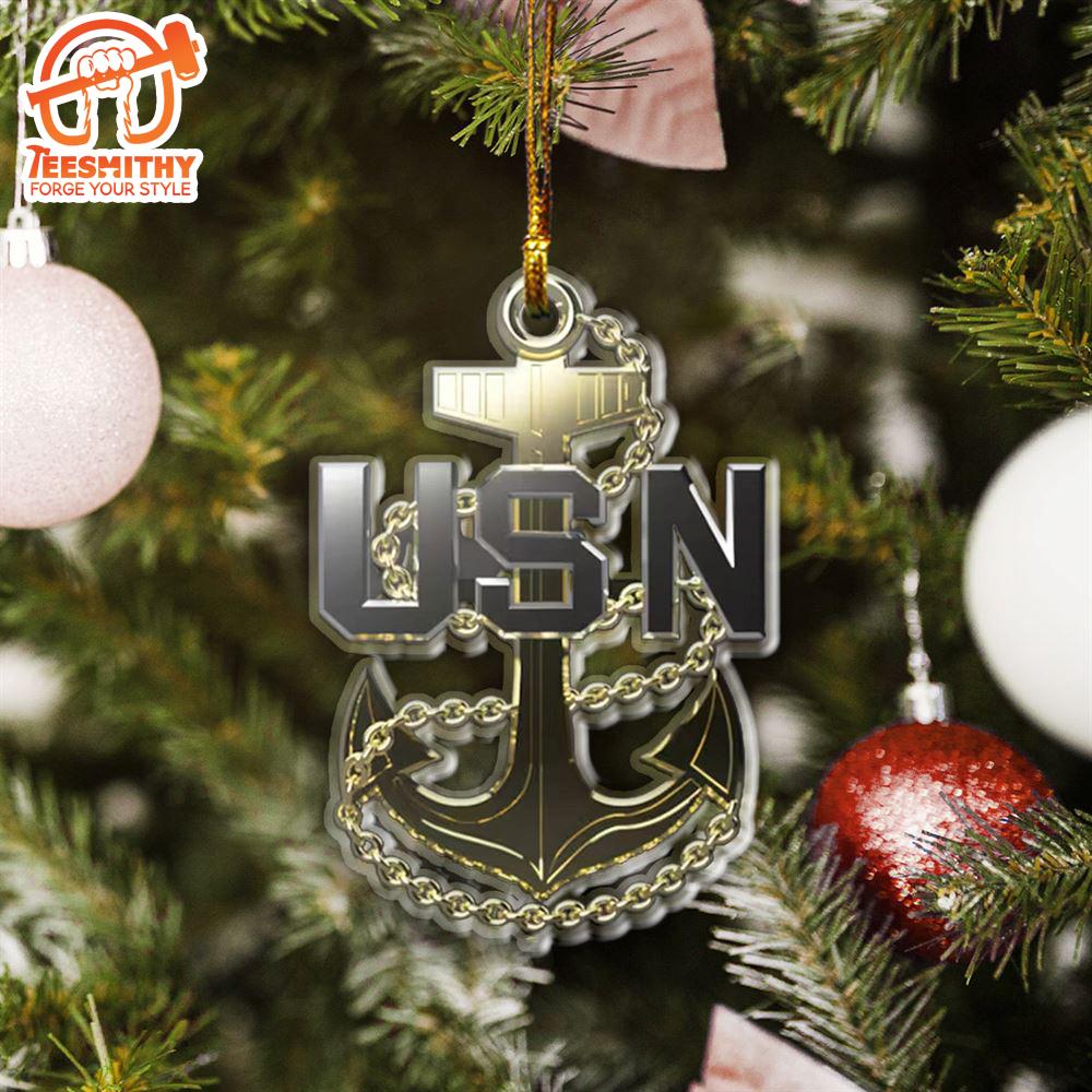 Christmas 2024  US Navy Chief Petty Officer (CPO) Ornament