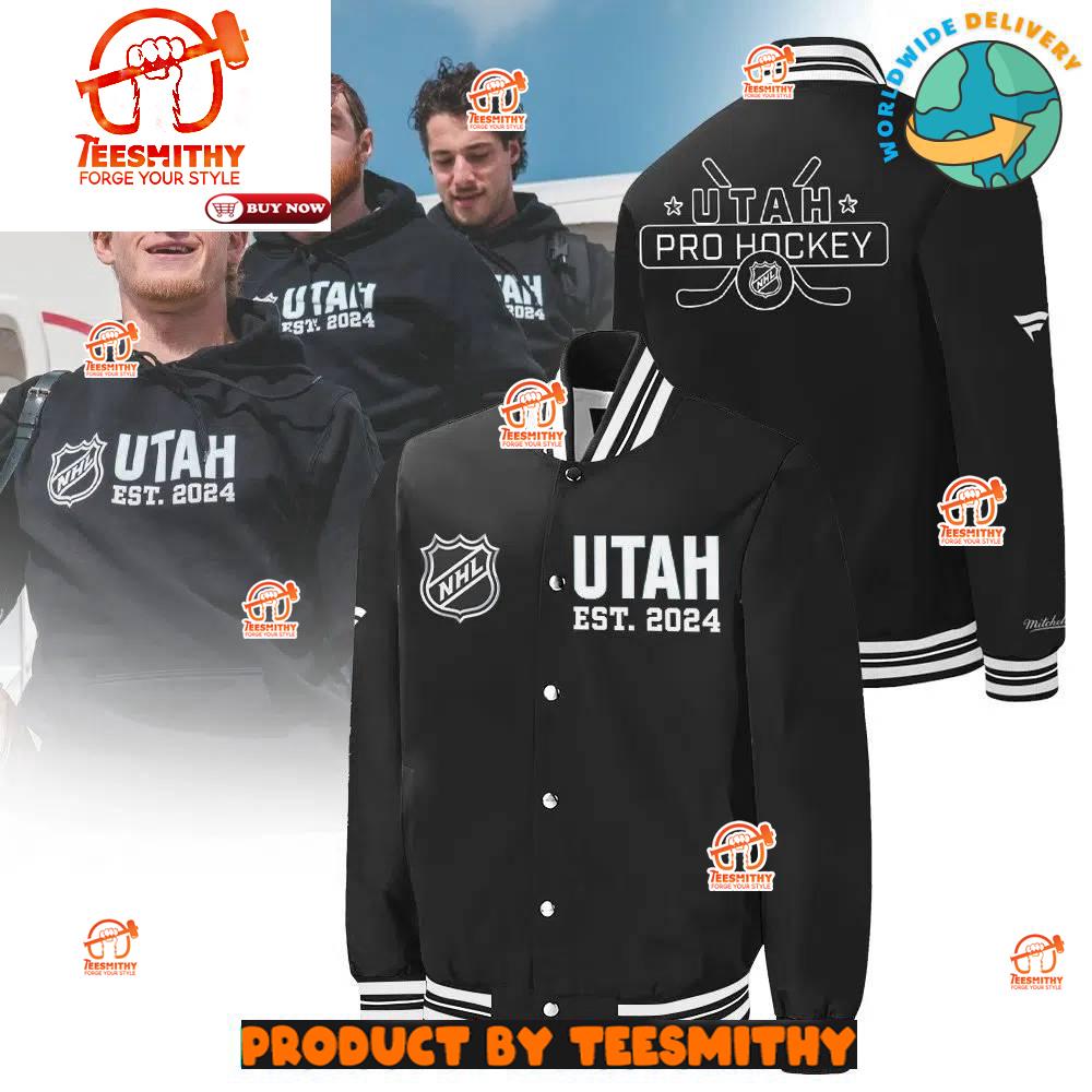 Utah Hockey Club Welcome NHL To 2024 Baseball Jacket