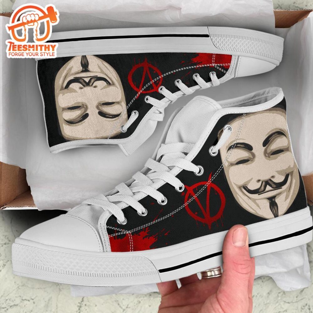 V For Vendetta High Top Shoes Custom Idea