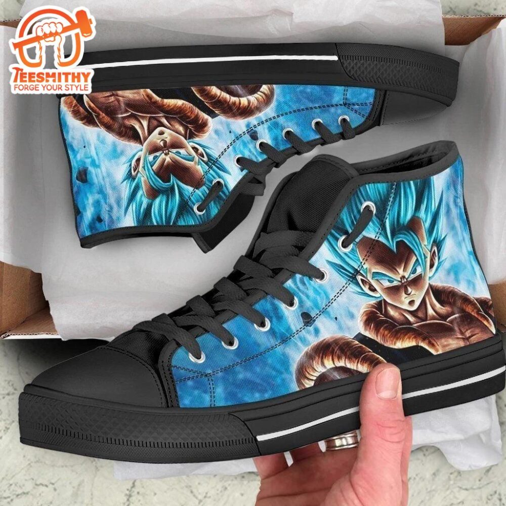 Vegeto High Top Shoes Dragon Ball Custom