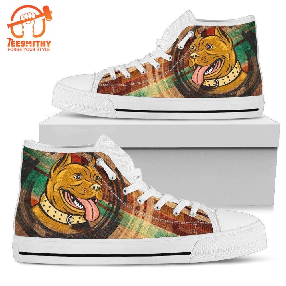 Vintage Pit Bull Shoes High Top For Women