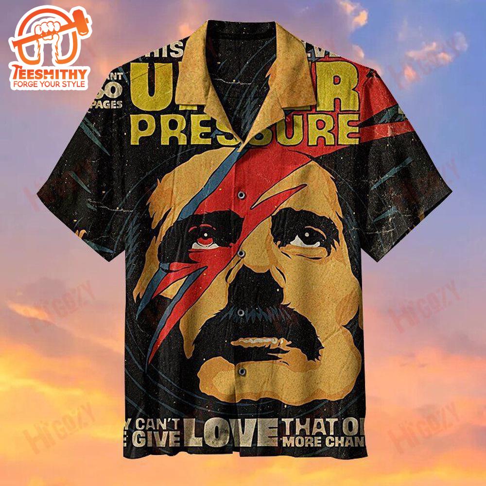 Vintage Queen Band Under Pressure Hawaiian Shirt