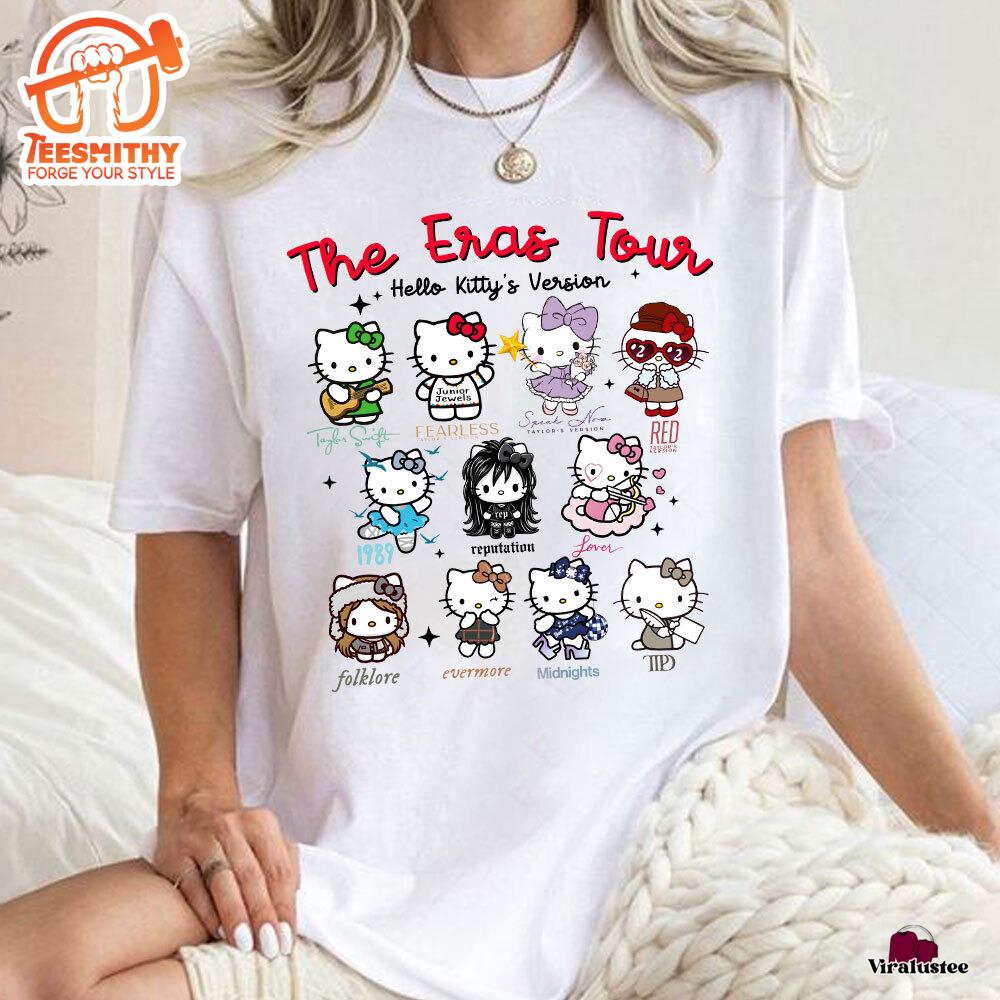 Vintage Taylor Swift Eras Tour Hello Kitty Version Shirt, Taylor Swift Sweatshirt