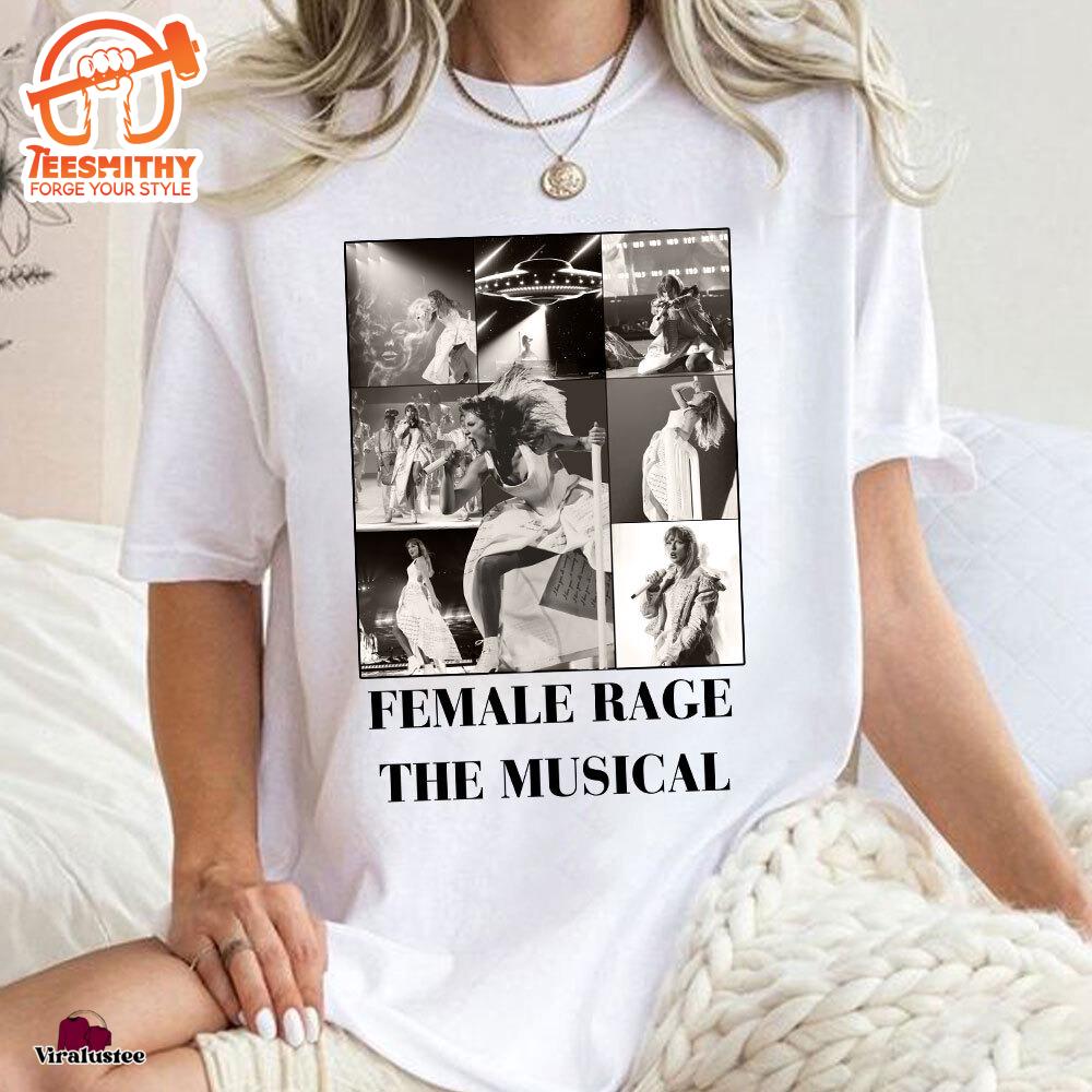 Vintage Taylor Swift Female Rage The Musical T Shirt, The Eras Tour Shirt