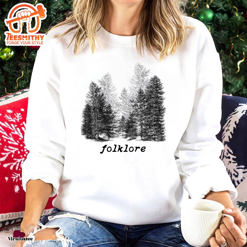 Vintage Taylor Swift Foklore Sweatshirt, Taylor Swift Crewneck Sweatshirt