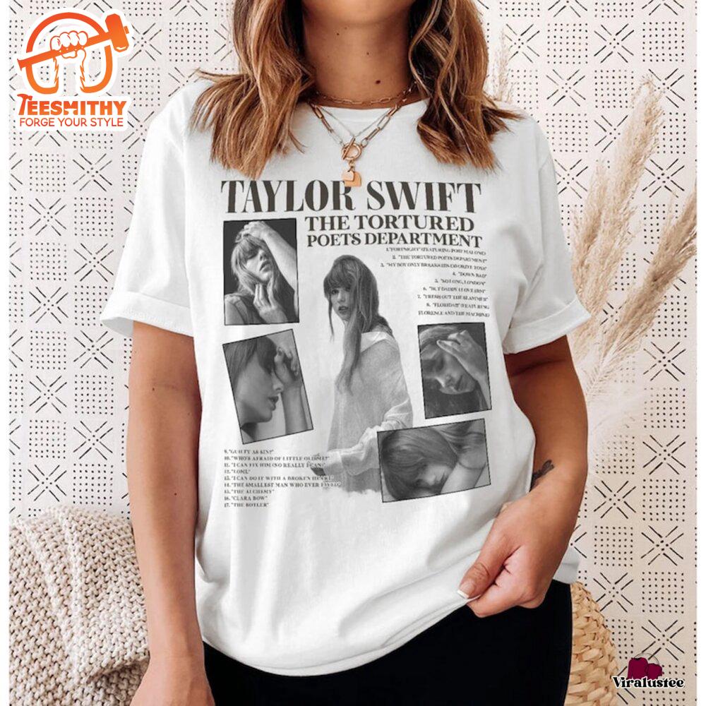 Vintage Taylor Swift Tortured Poets Department T Shirt, Ttpd Merch,